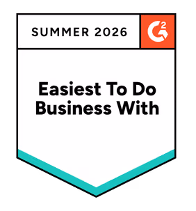 Squaretalk G2 Easiest To Do Business With Summer 2026 award
