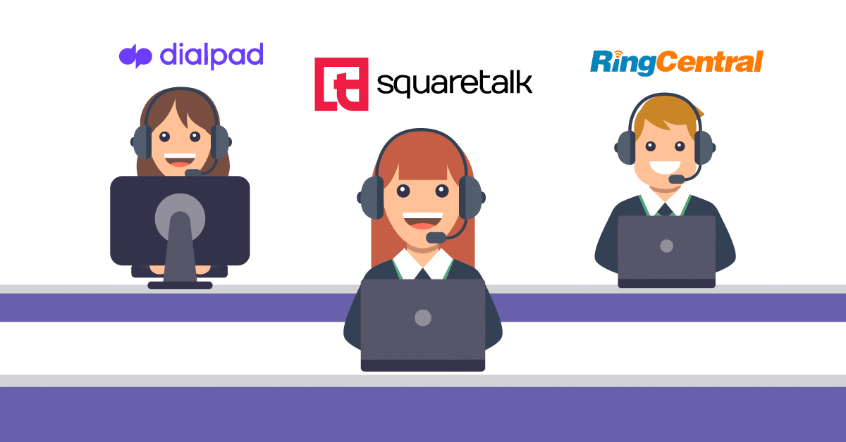 Dialpad vs RingCentral vs Squaretalk